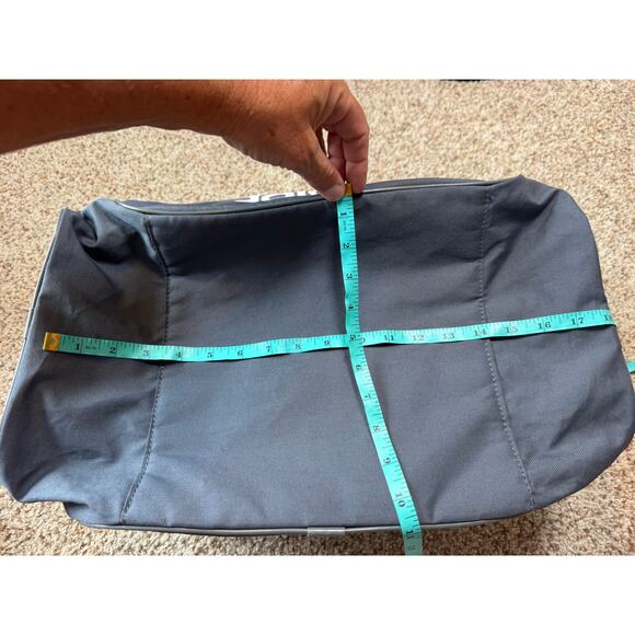 ADIDAS tote/gym bag, Medium sized; Teal & Gray; 3 pockets; gray - Picture 7 of 12